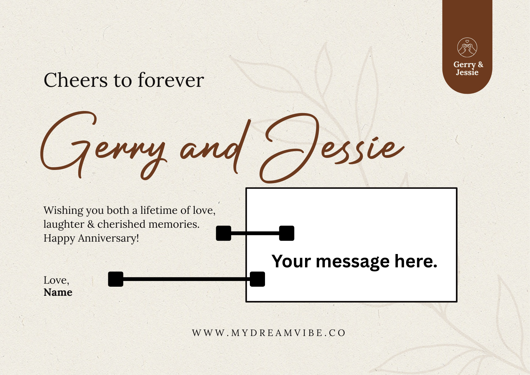 [COUPLE ANNIVERSARY GIFT SET] : Cheers to Forever - Engraved Drinking Glass